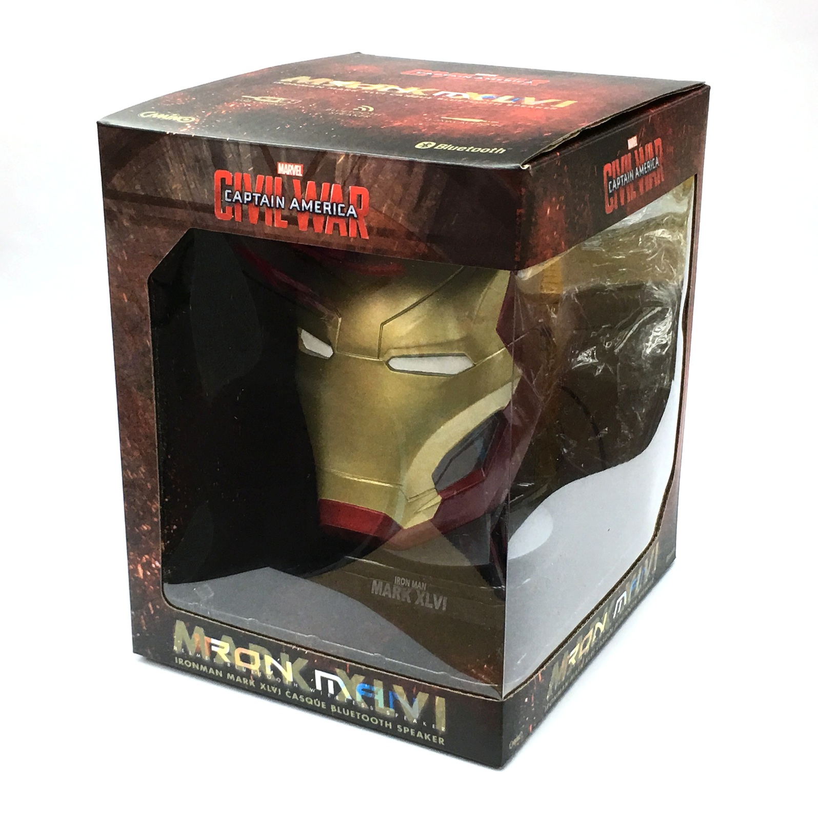 Marvel Iron Man Mark 46 Helmet Mini Bluetooth Speaker V20 At