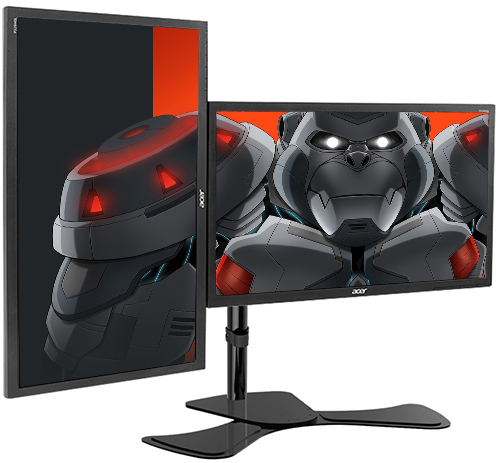 Gorilla Arms Dual Freestanding Monitor Mount image