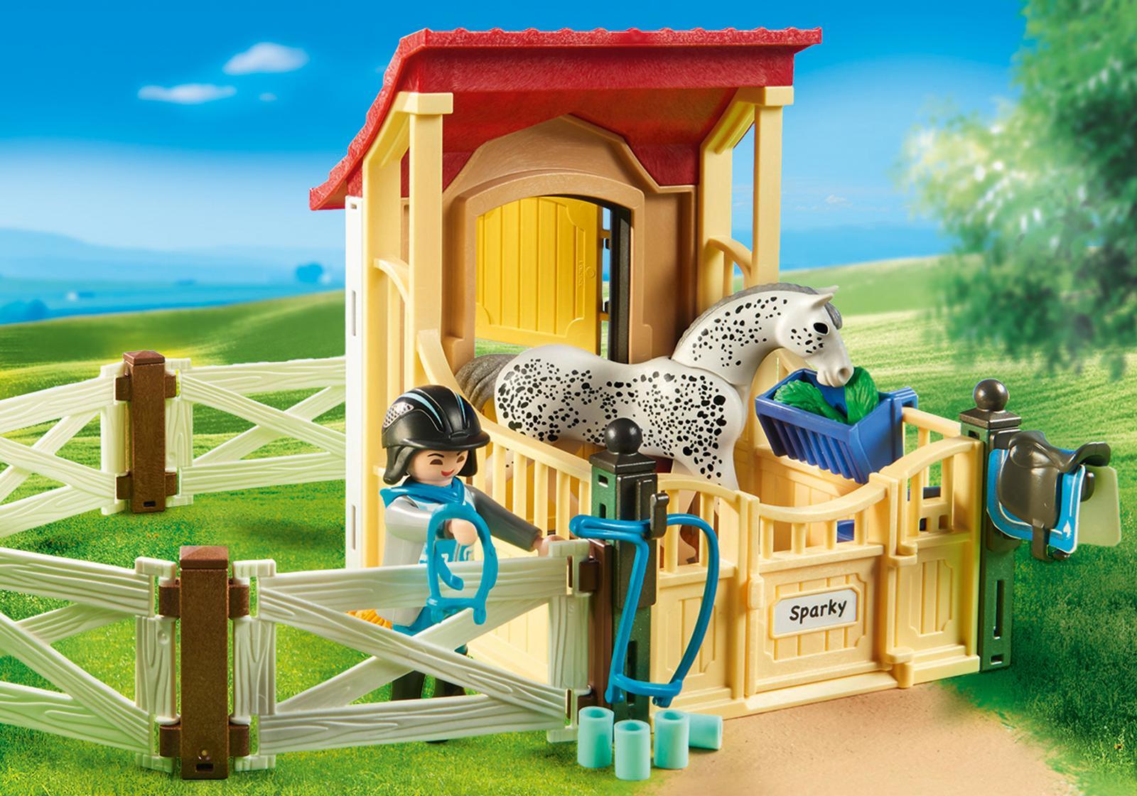 Playmobil - Horse Stable with Appaloosa (6935) image