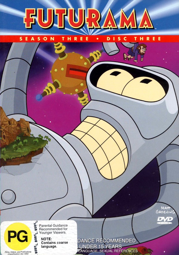 Futurama - Season 3 Disc 3 on DVD image