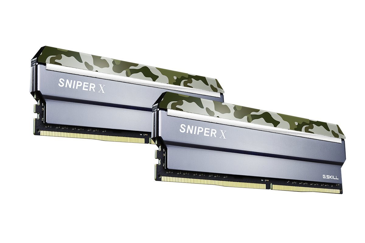 2 x 8GB G.SKILL Sniper X 3200Mhz DDR4 Desktop Memory - Classic Camo image