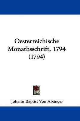 Oesterreichische Monathsschrift, 1794 (1794) image