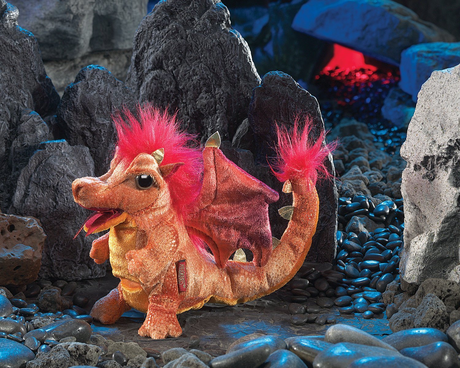 Folkmanis Hand Puppet - Fire Dragon image