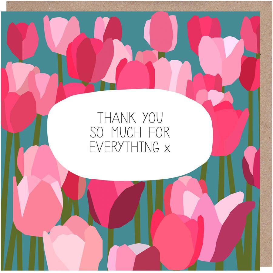 Buy Floral Thank You So Much for Everything Card at