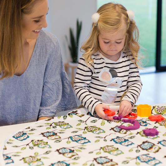 Buy Moose Baby Mess Mat Whales at Mighty Ape Australia