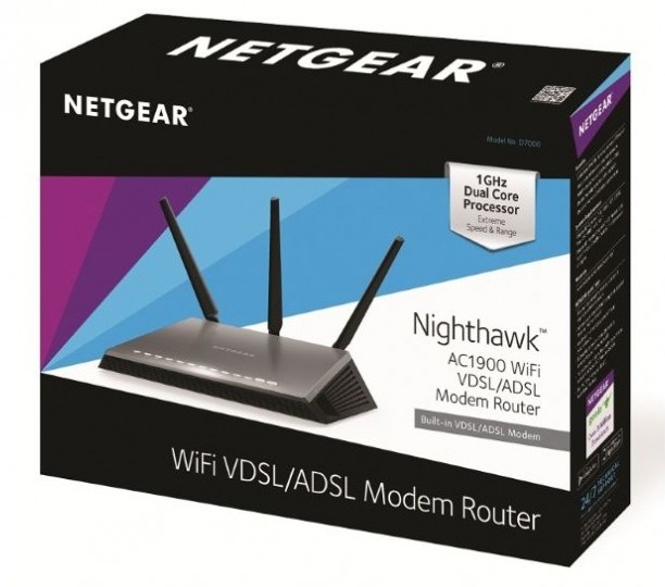 Netgear: Nighthawk AC1900 ADSL/VDSL - Smart WiFi Modem Router image
