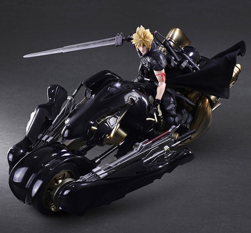 Final Fantasy: Cloud Strife & Fenrir - Play Arts Kai Figure Set image