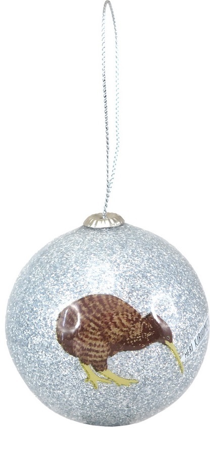 Antics: Christmas Decoration - Silver Kiwi image