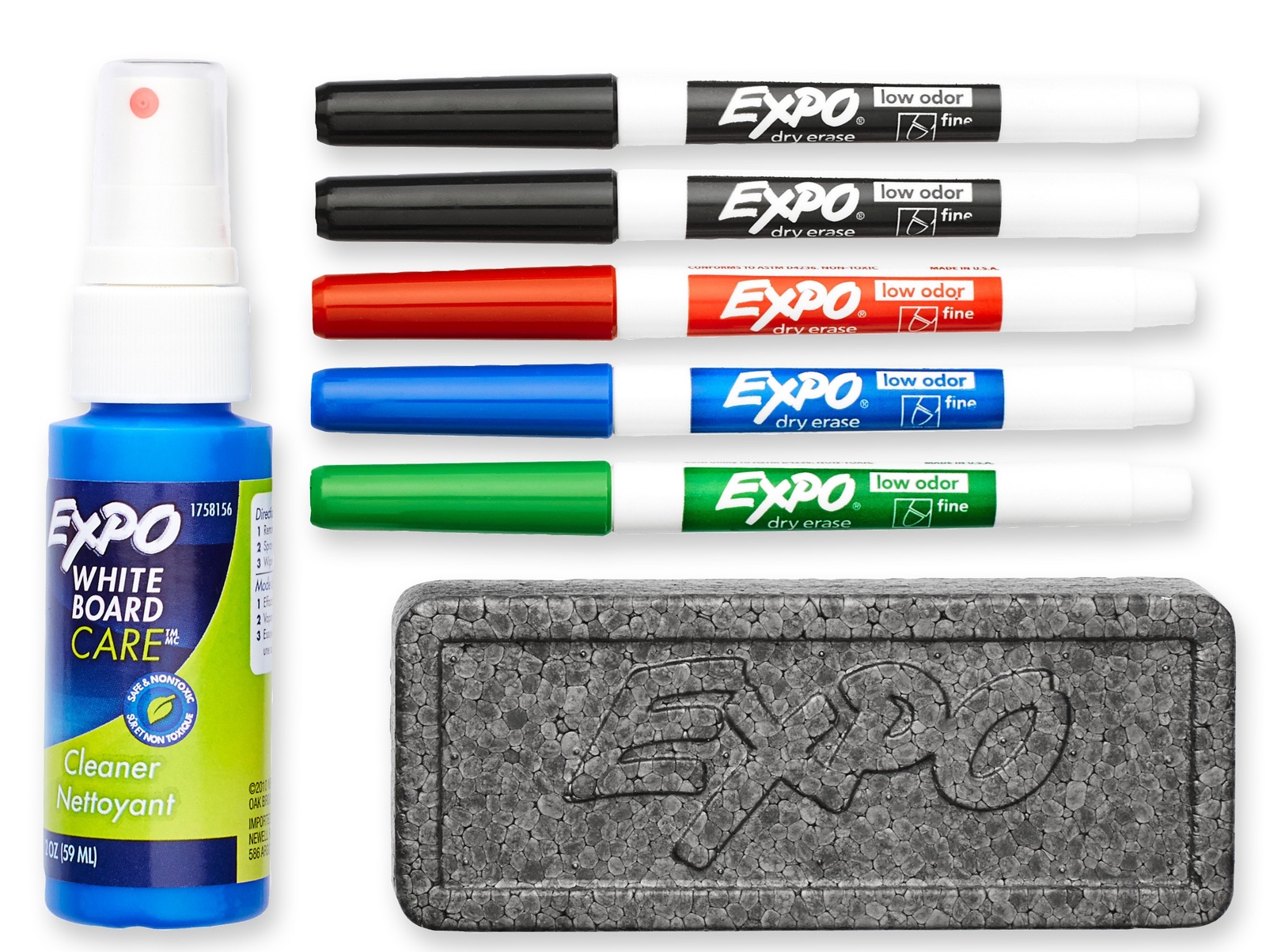 Buy Expo Dry Erase Whiteboard Marker Fine Tip Starter Set (Pack of 6