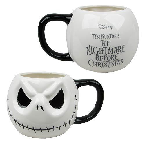 Nightmare Before Christmas Jack Skellington Head Mug