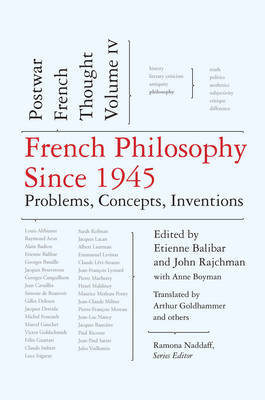 French Philosophy Since 1945 on Hardback