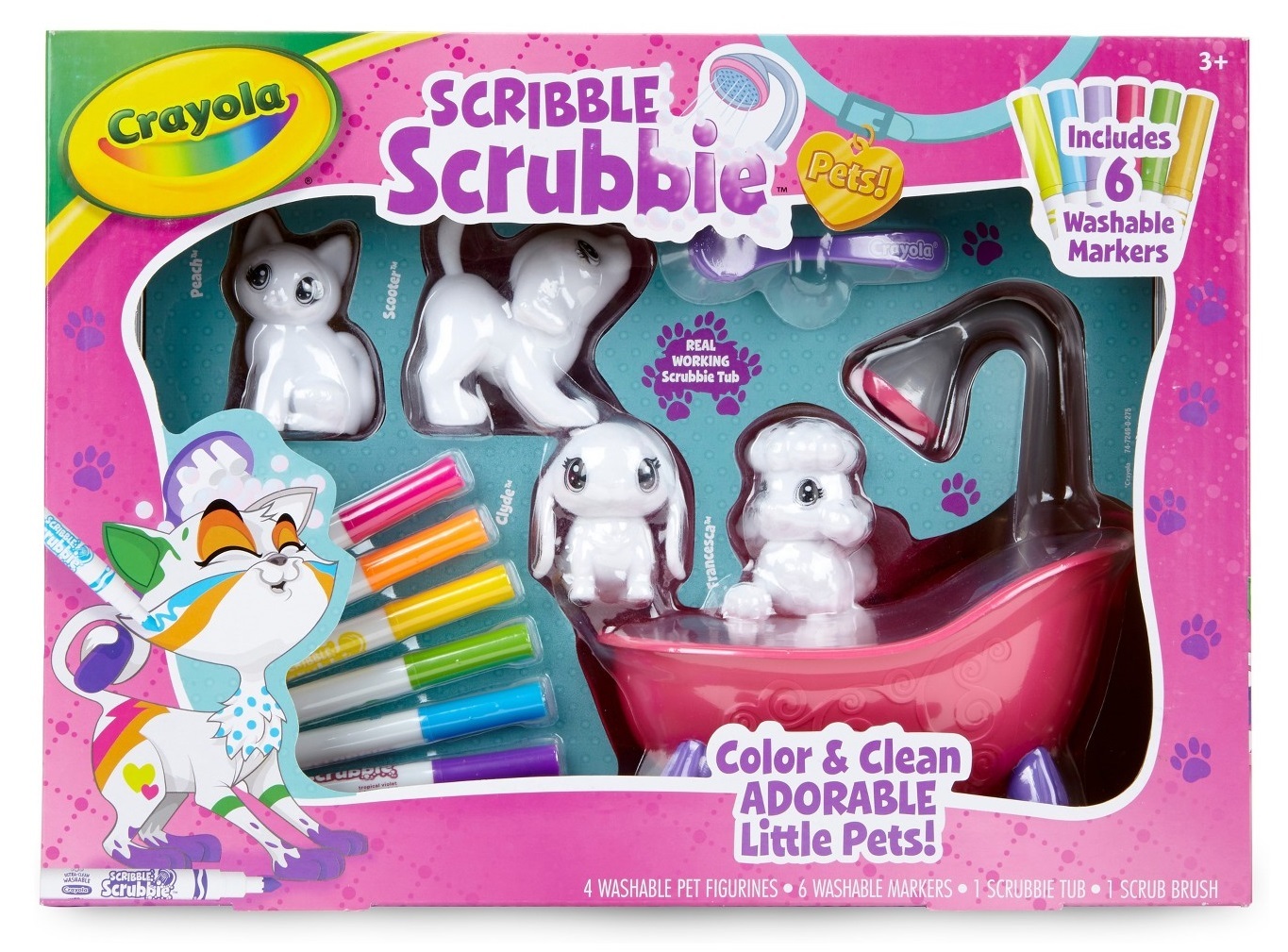 Crayola: Scribble Scrubbie Pets! - Scrub Tub Playset