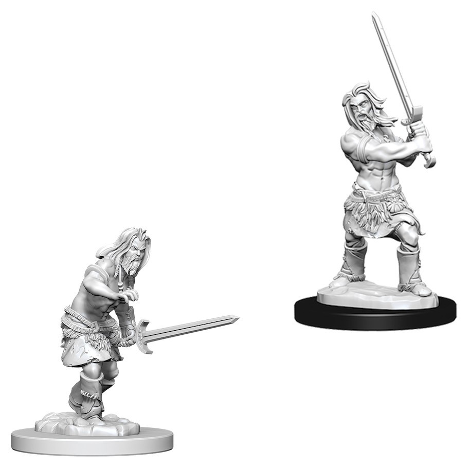 Pathfinder Deep Cuts: Unpainted Miniature Figures - Male Human Barbarian image