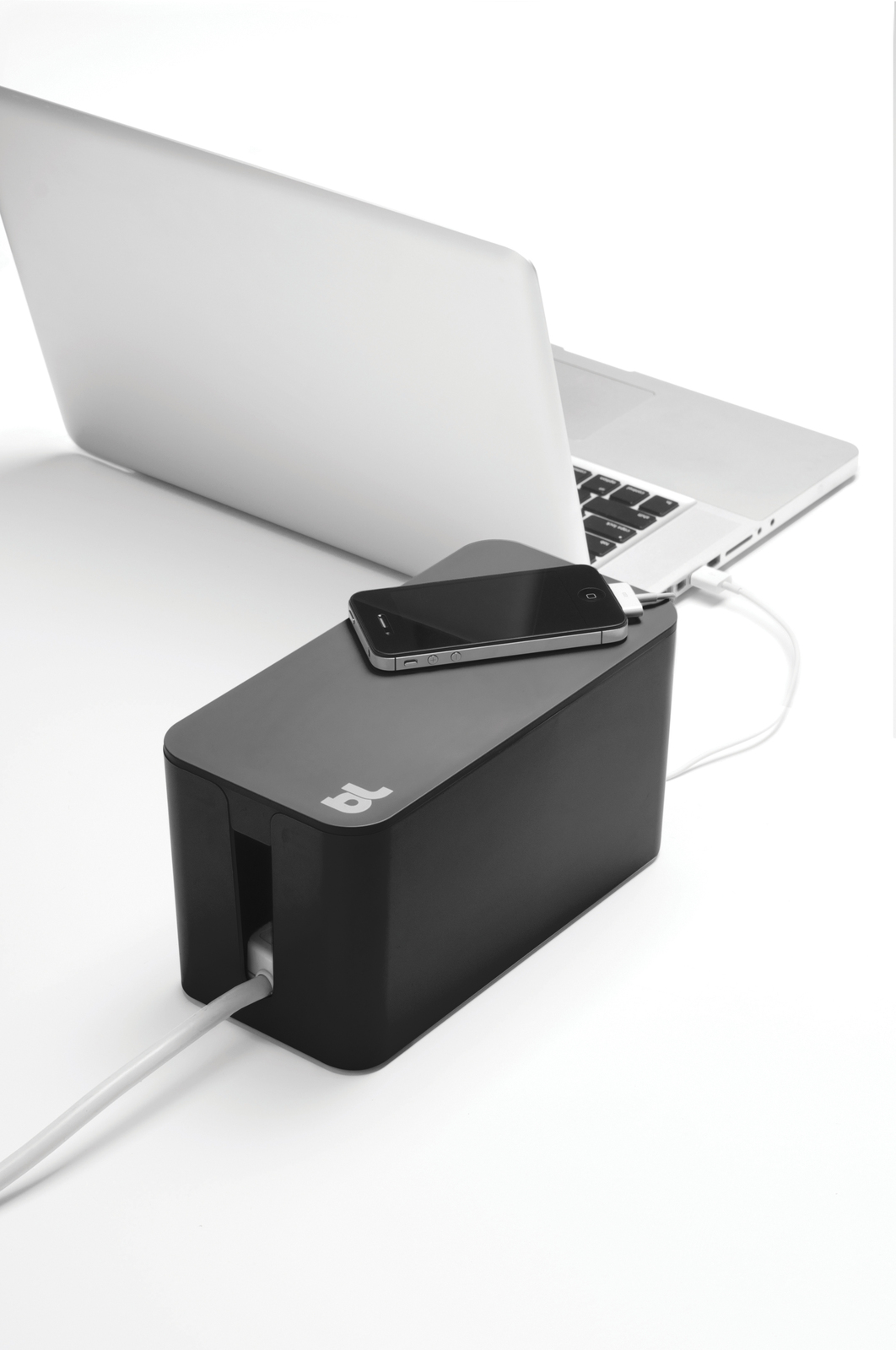 Bluelounge CableBox Mini Cable Management Solution Black at Mighty
