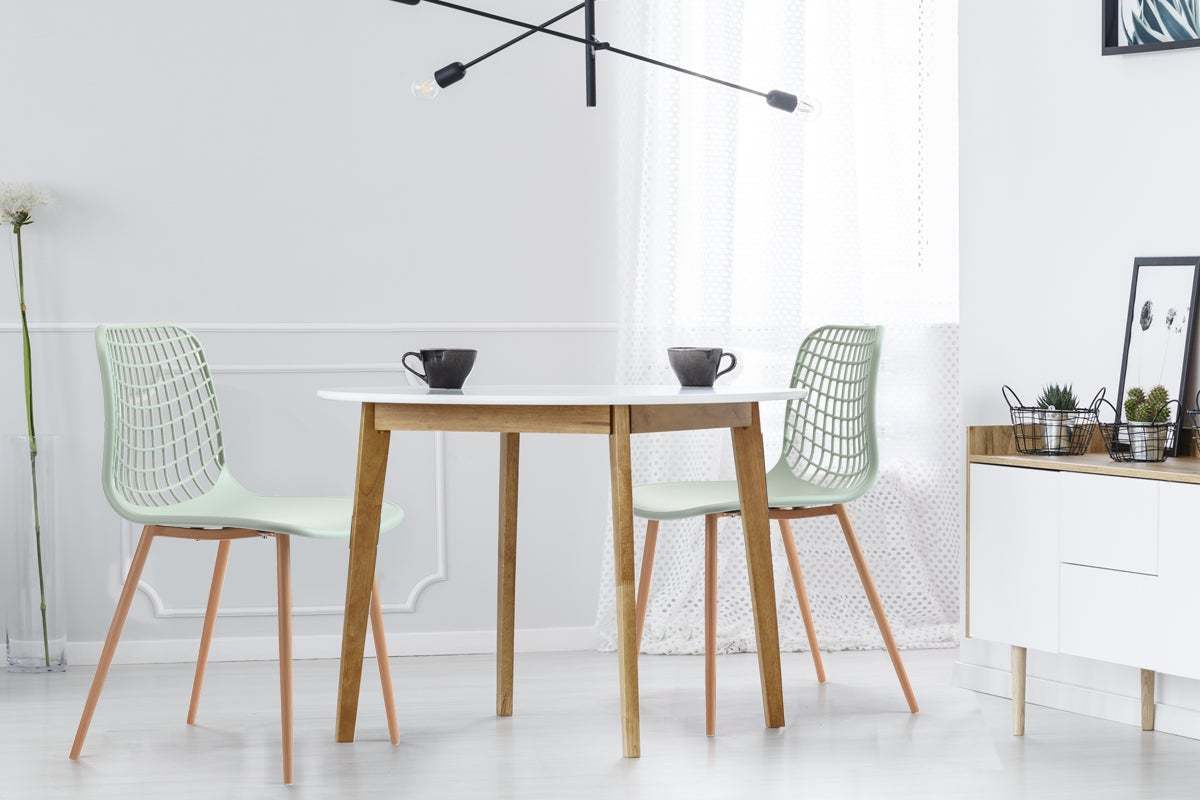 Buy Ovela Set of 2 Leerdam Dining Chairs (Pastel Green) at Mighty Ape NZ