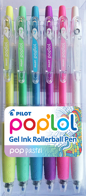 Pilot Pop'Lol Gel Pen 6 Pack - Pastel image