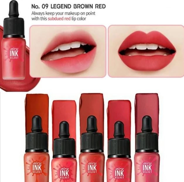 Buy Peripera Ink 'The Airy Velvet' Lip Tint (09 Legend Brown Red) at