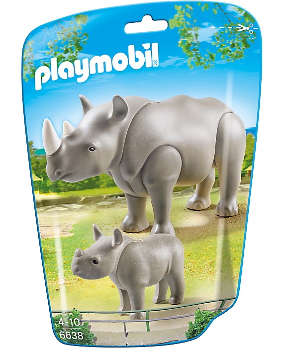 Playmobil: Zoo Theme - Rhino with Baby (6637)