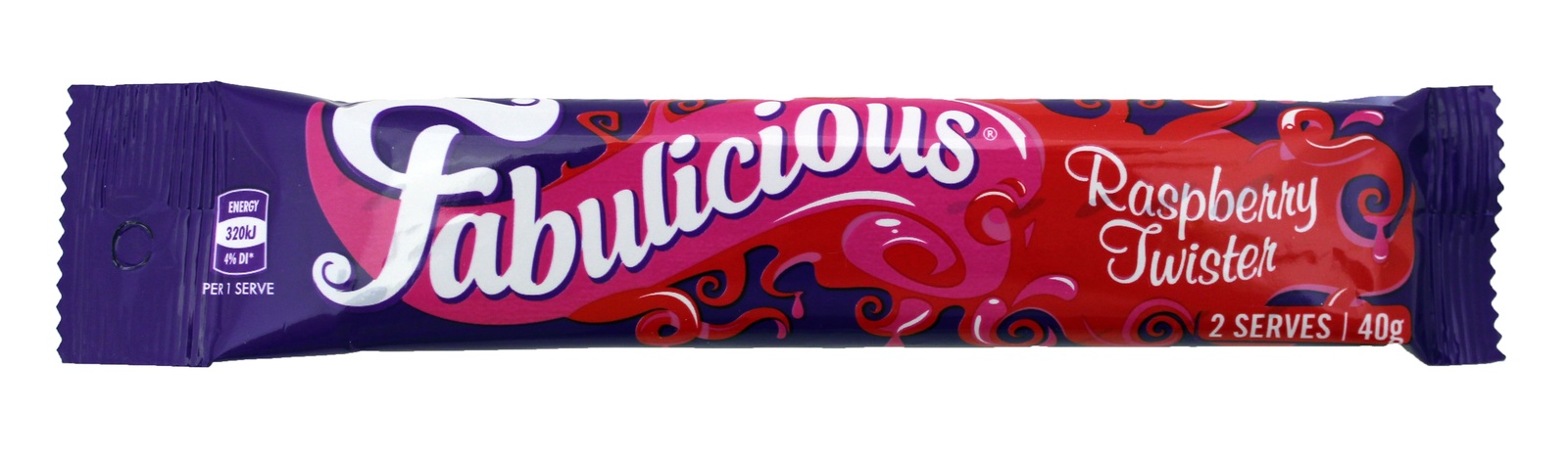 RJs Fabulicious Raspberry Twist 40g (24 Pack) image