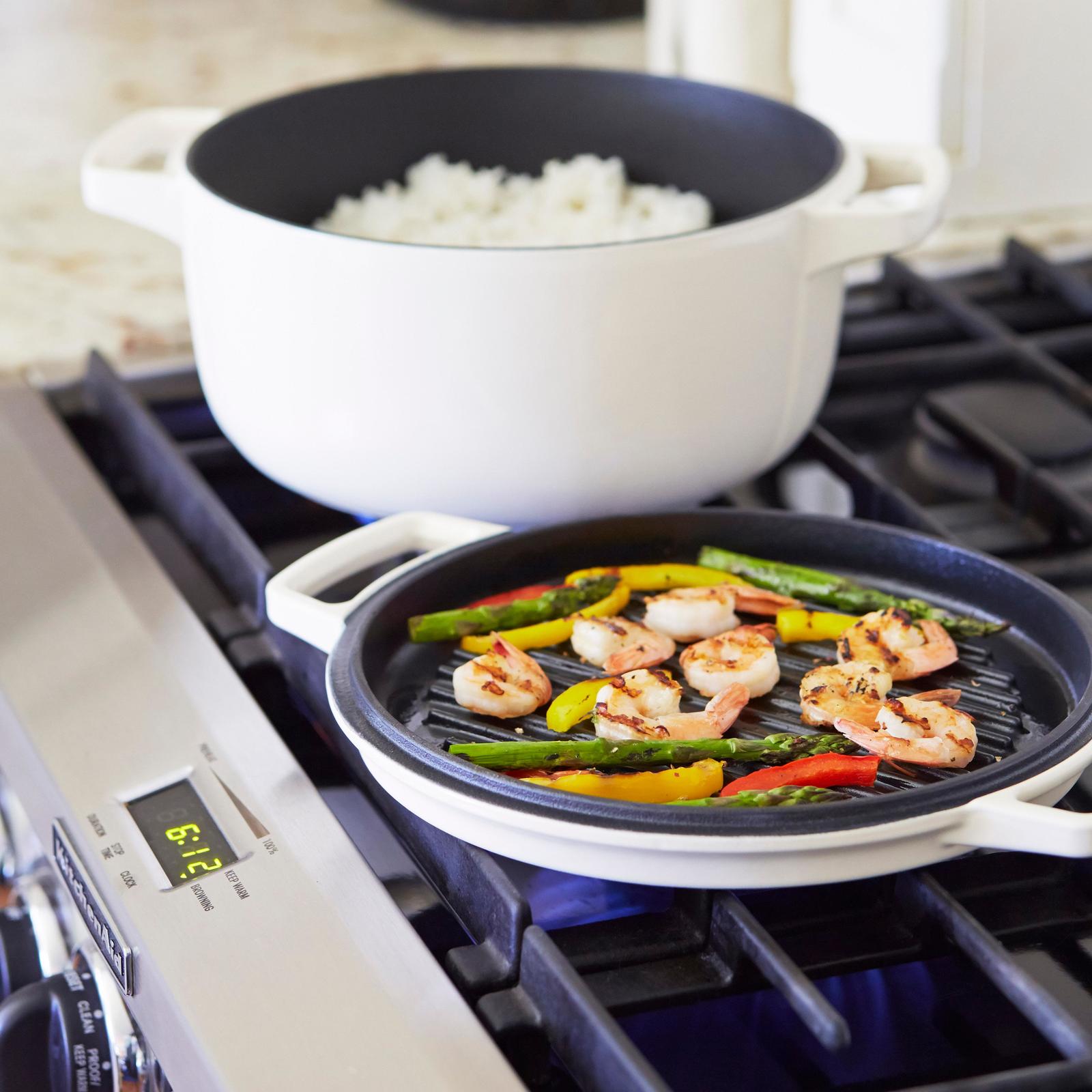 KitchenAid Cast Iron Casserole Dish Onyx Black (3.8L) at Mighty Ape NZ