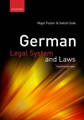 German Legal System and Laws by Nigel Foster image