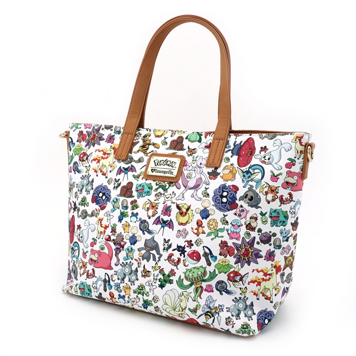 Loungefly Pokemon Character Print White Crossbody Purse image