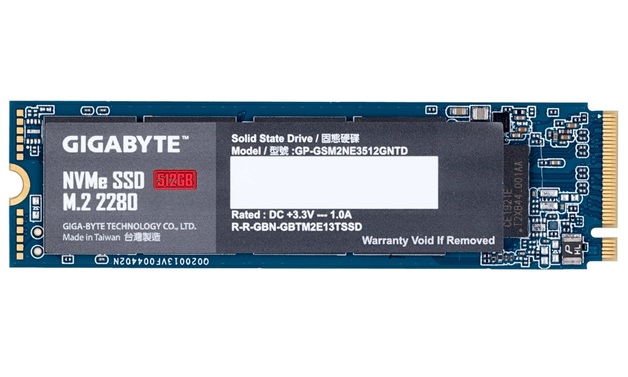 512GB Gigabyte M.2 NVMe SSD