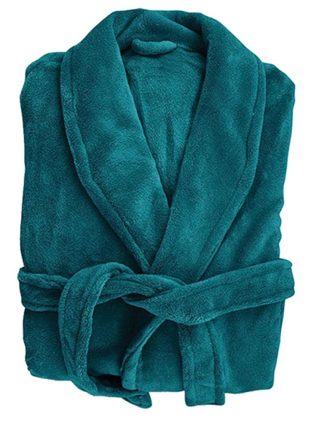 Bambury: Retreat Microplush Robe - Teal M/L image