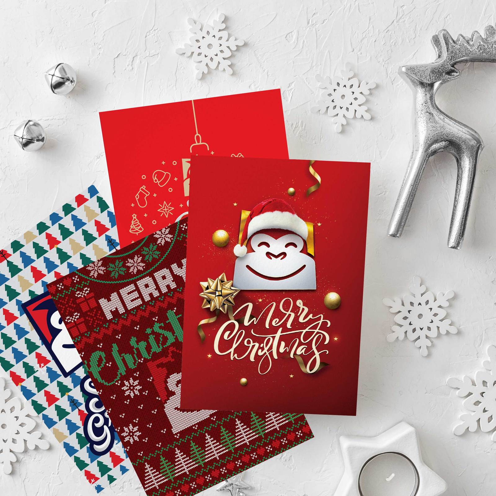 Gorilla Gift: Christmas Cards - Assorted Designs (Pack of 10) image