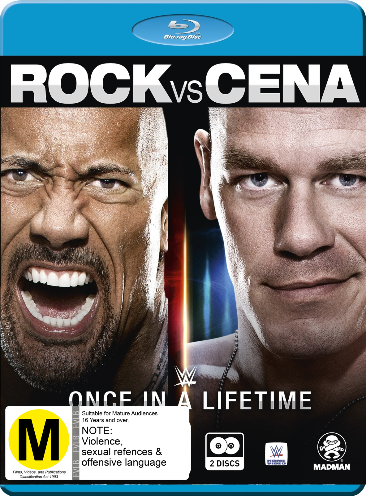 WWE: The Rock Vs. John Cena: Once In A Lifetime on Blu-ray image