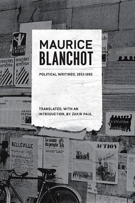 Political Writings, 1953-1993 on Hardback by Maurice Blanchot