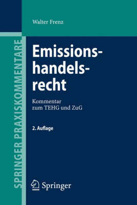 Emissionshandelsrecht on Hardback by Walter Frenz