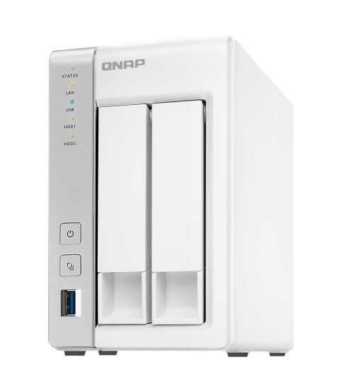 QNAP TS-231P NAS, 2BAY (NO DISK), 1GB, AL-212 DUAL CORE, USB 3.0(3), GbE(2), TWR, 2YR