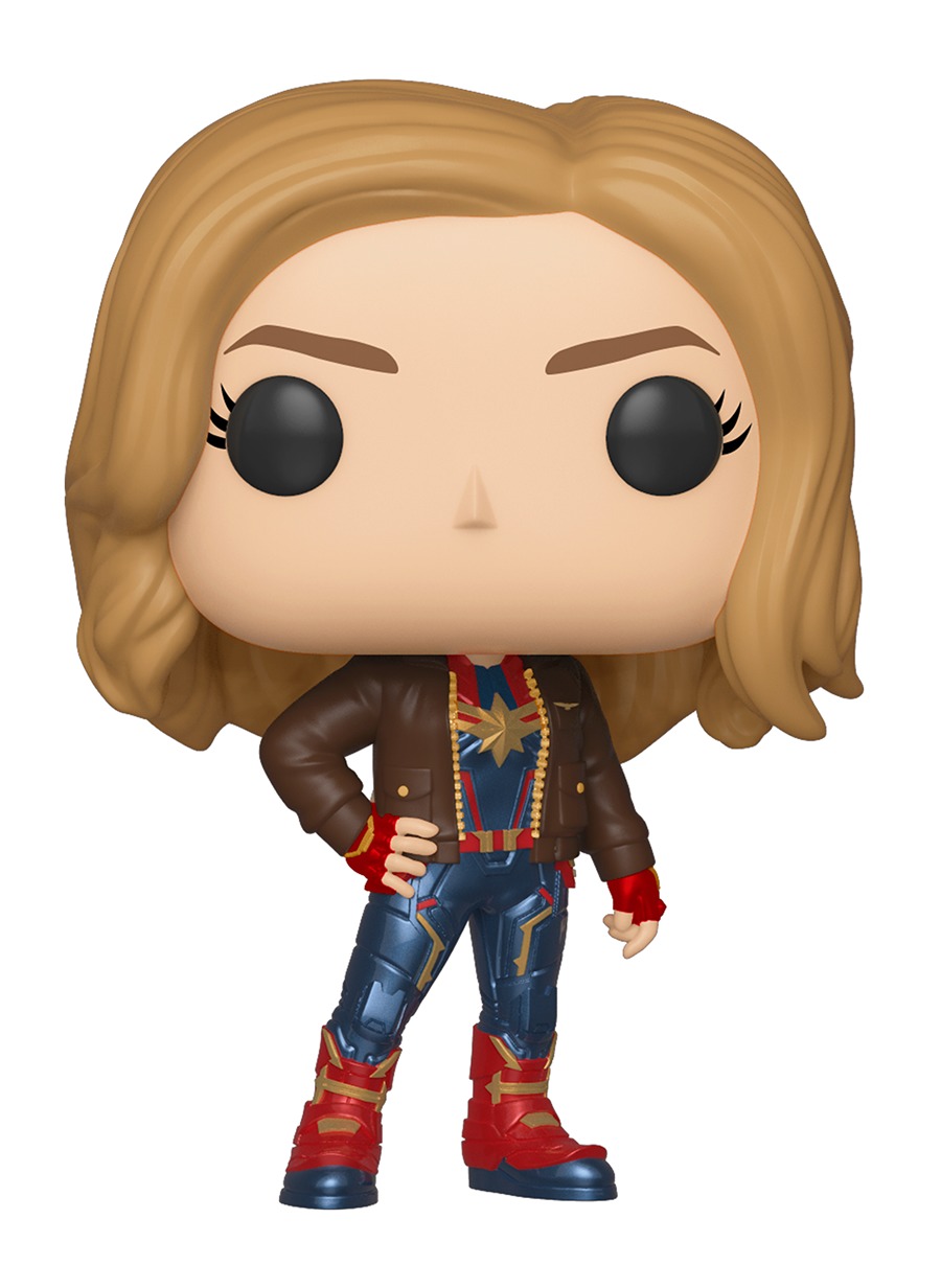 Captain Marvel (with Jacket) - Pop! Vinyl Figure image