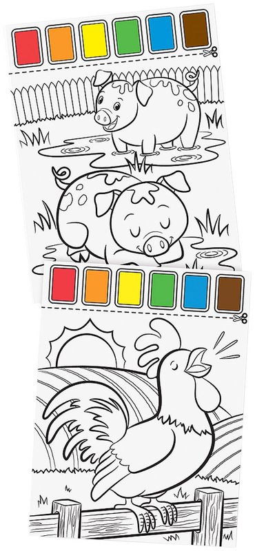 Melissa & Doug: Farm Animals Paint With Water Kids' Art Pad