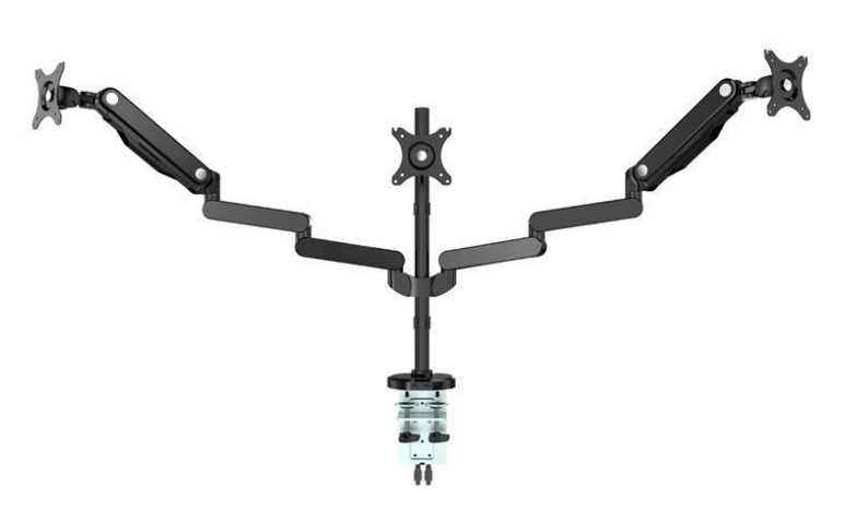 Loctek: DLB530T Three Monitor Gas Arm Desk Mount (10"-30") image