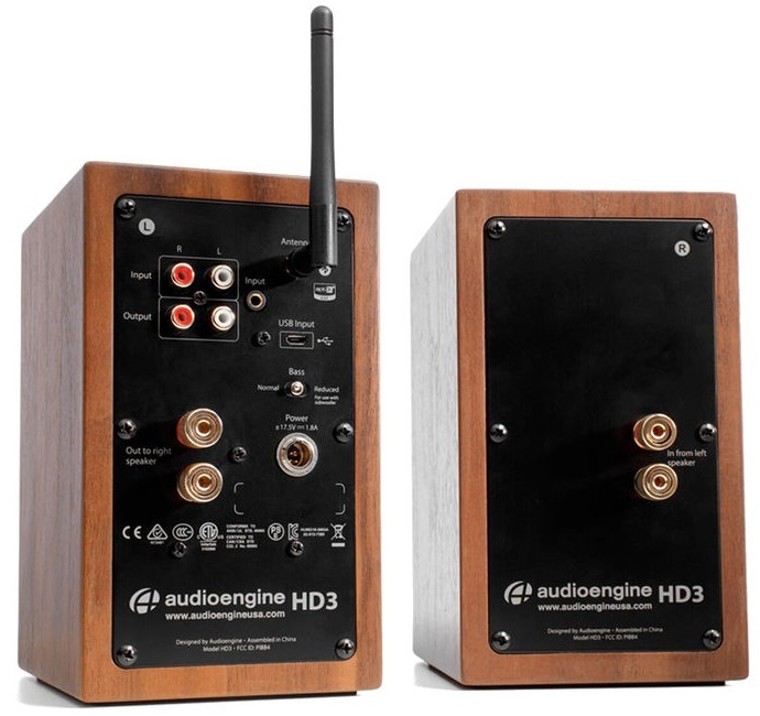 Audioengine HD3 Wireless Desktop Speakers Walnut