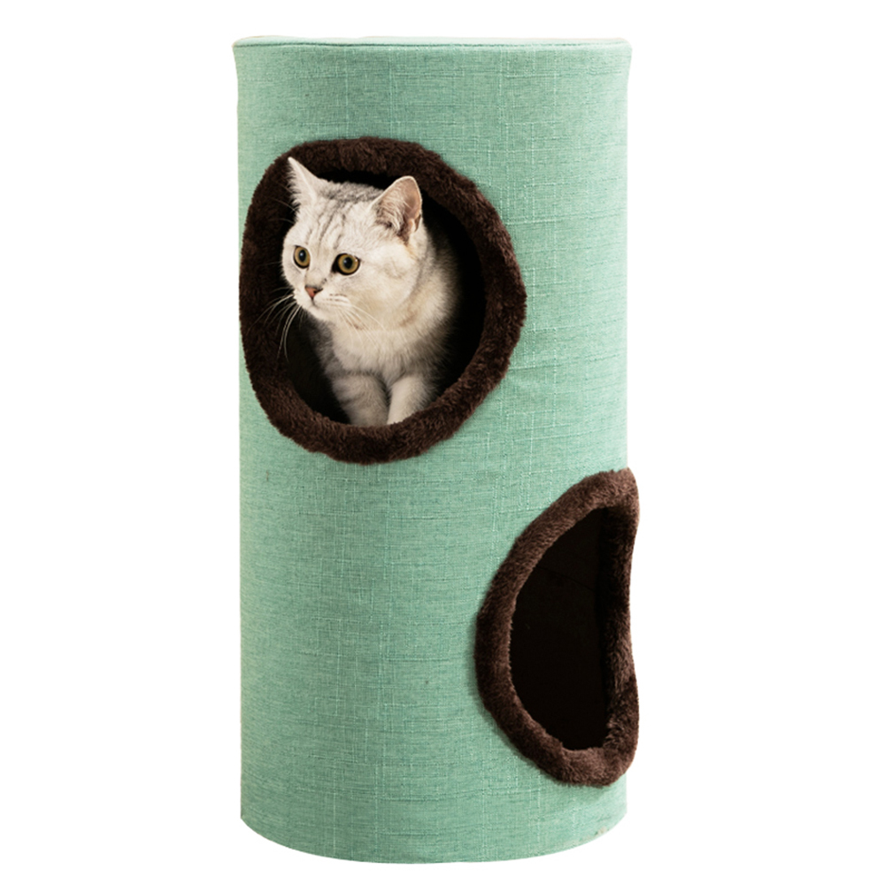 Gorilla: Cat Tower 60cm - Green / Brown image