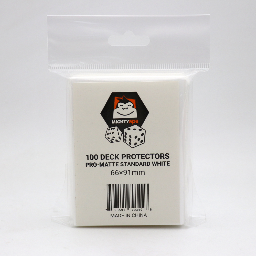 Mighty Ape Deck Protectors Pro-Matte Standard White (100) image