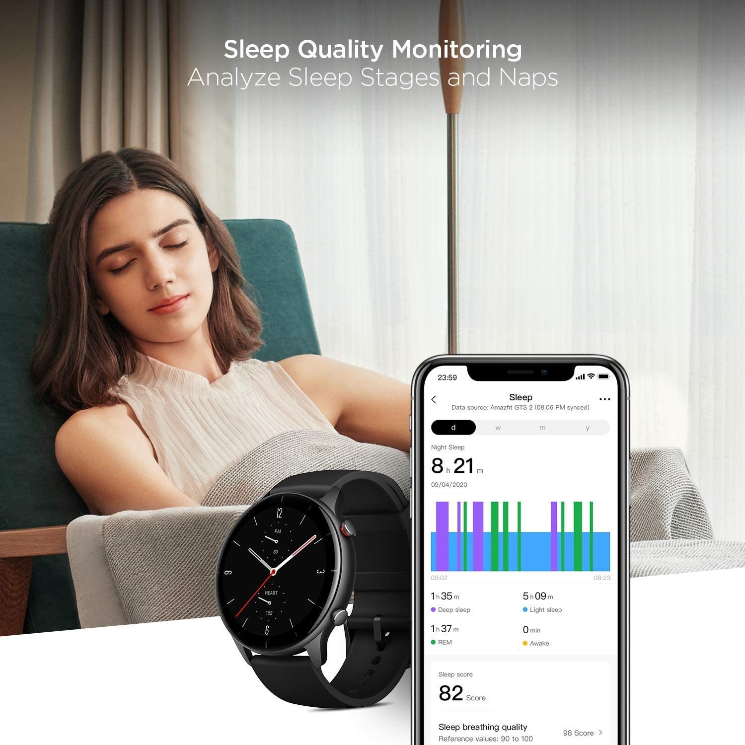 Xiaomi Amazfit GTR 2 Smartwatch - Stainless Steel (Classic Edition) image