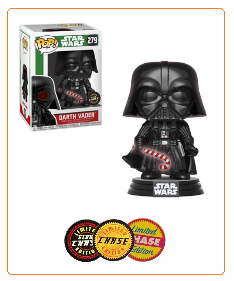 Star Wars: Holidays - Darth Vader (with Candy Cane) Pop! Vinyl Figure (with a chance for a Chase version!) image