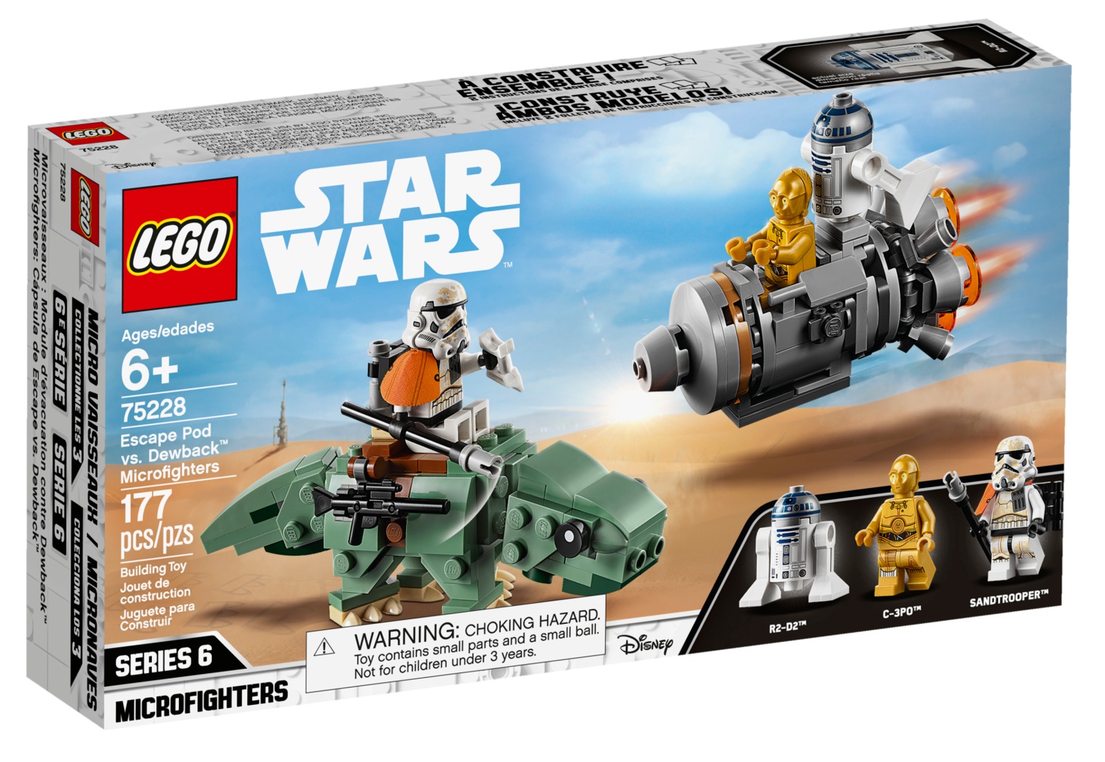 LEGO Star Wars: Escape Pod vs. Dewback - Microfighters (75228) image