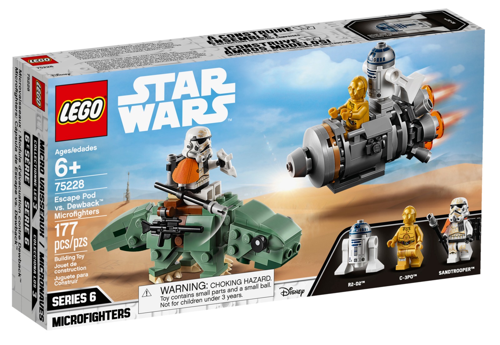 LEGO Star Wars: Escape Pod vs. Dewback - Microfighters (75228)