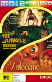 The Jungle Book / Adventures Of Pinocchio - Double Feature (2 Disc Set) on DVD The Jungle Book / Adventures Of Pinocchio - Double Feature (2 Disc Set) on DVD