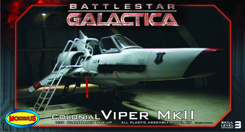 Battlestar Galactica Viper Mark II Model Kit 1:32 Scale - by Moebius image