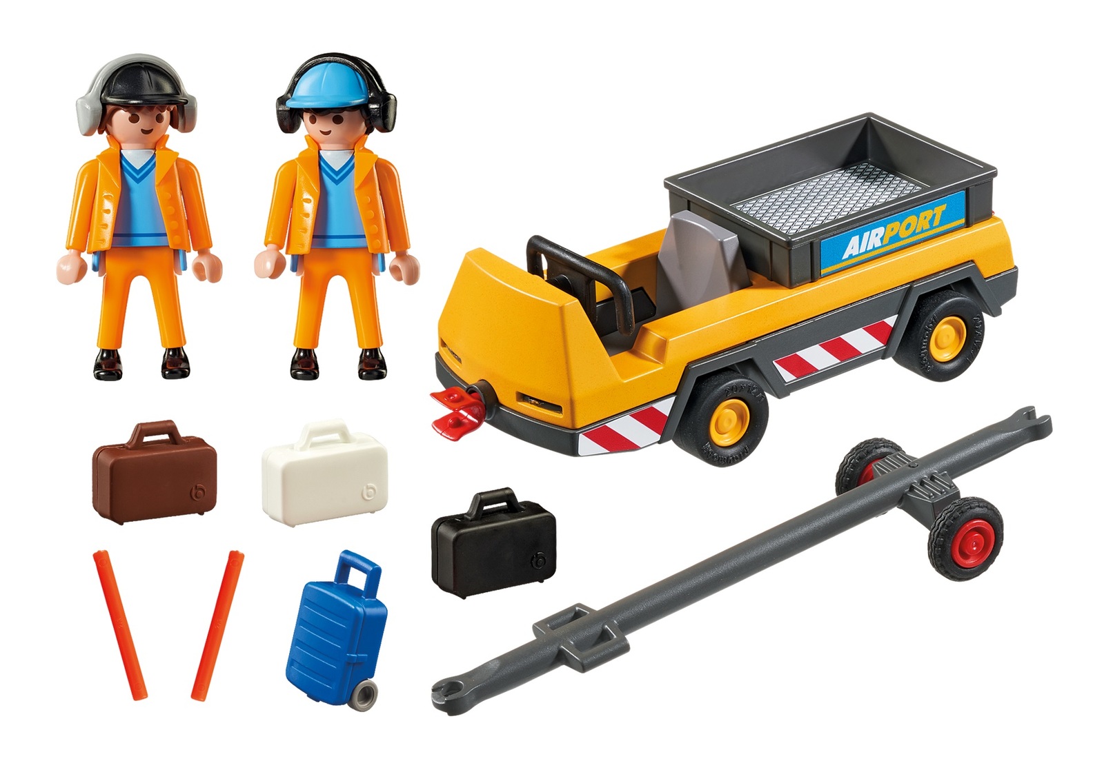 Playmobil: City Action - Airport Tug with Ground Crew image