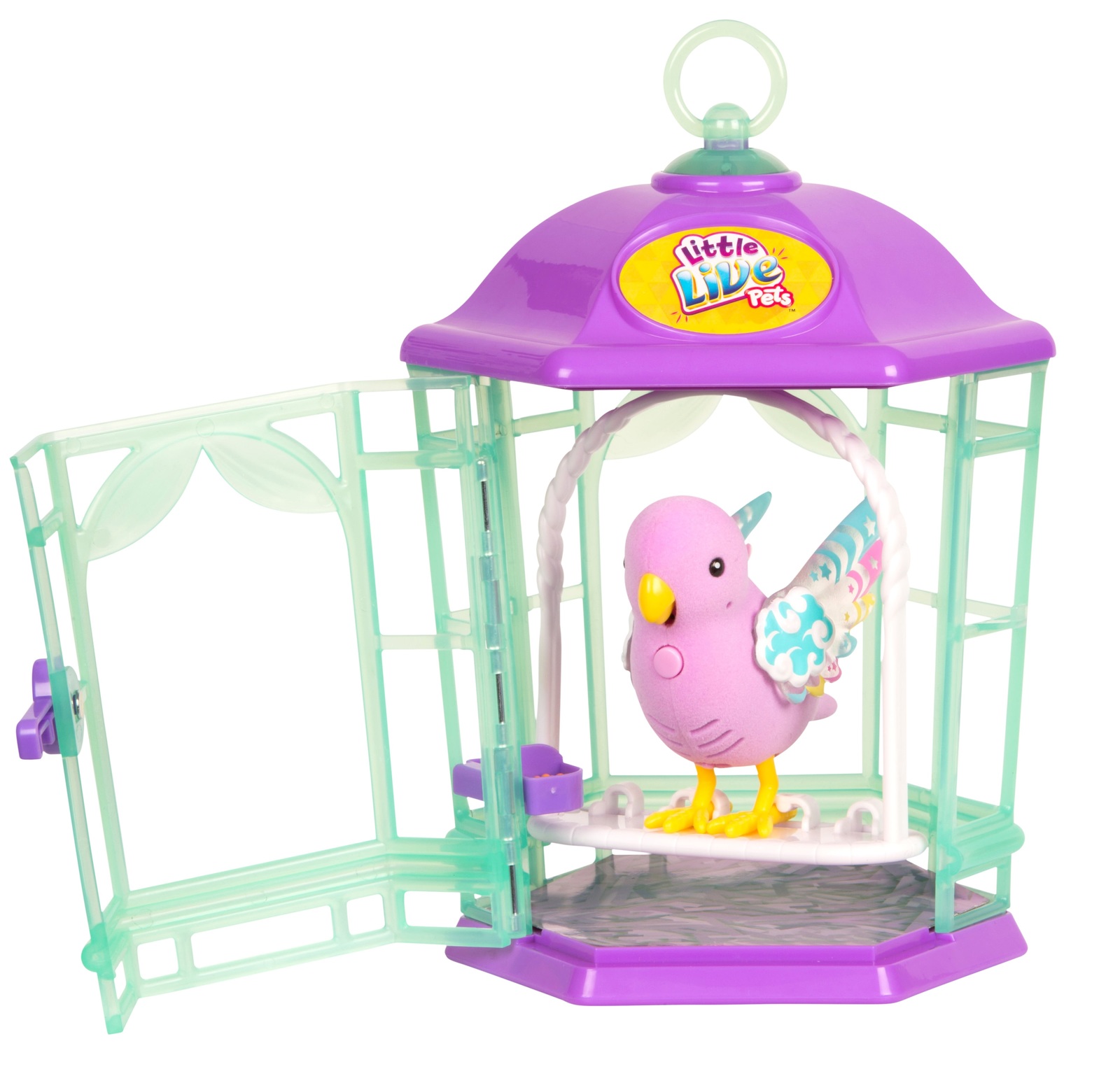Little Live Pets: Light-Up Bird Cage - Rainbow Glow image