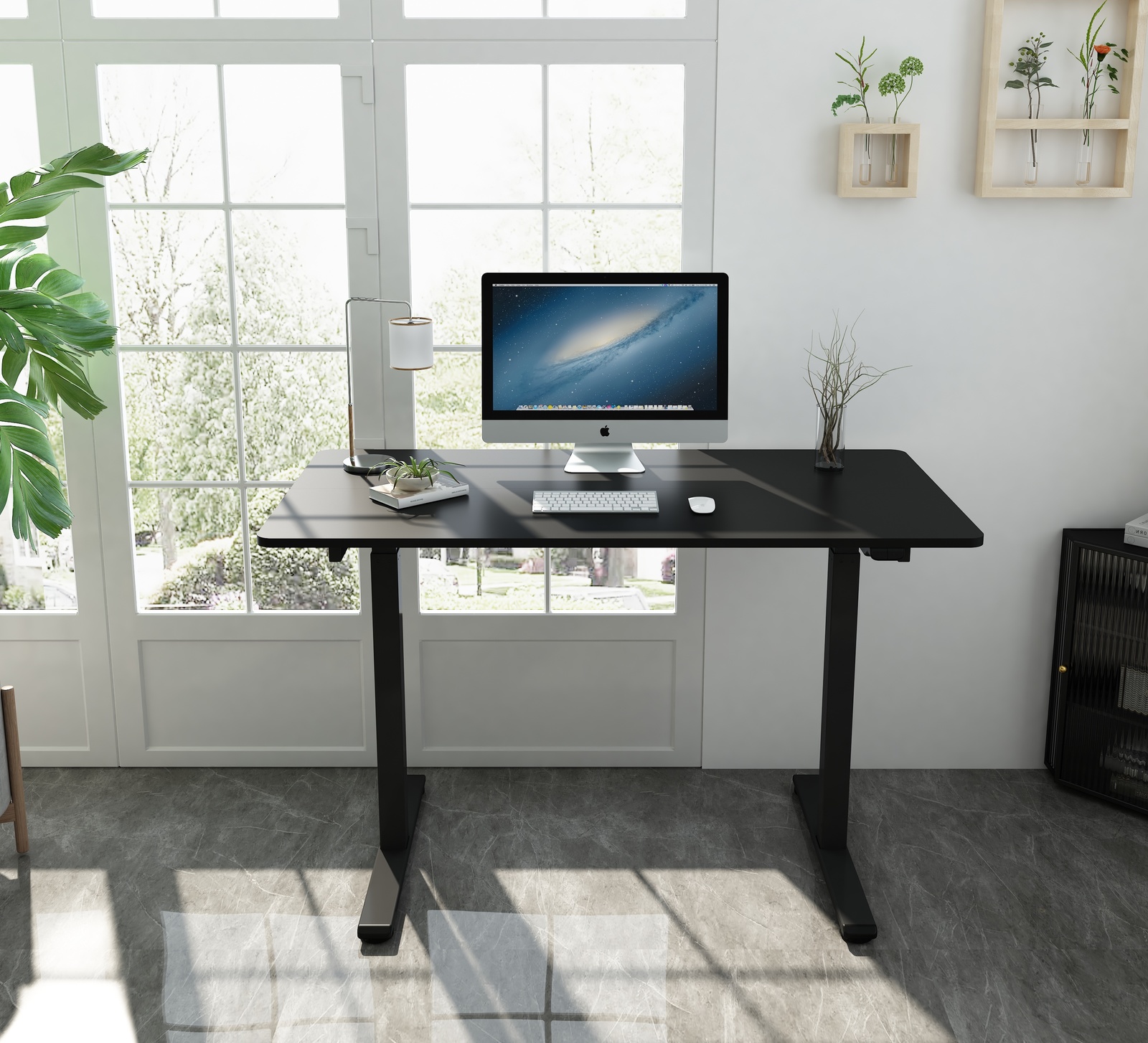 Buy Gorilla Office Height Adjustable Desk Black/Black at Mighty Ape NZ