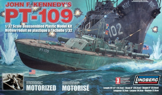 1/32 PT-109 John F Kennedy Torpedo Boat Model Kit | at ...