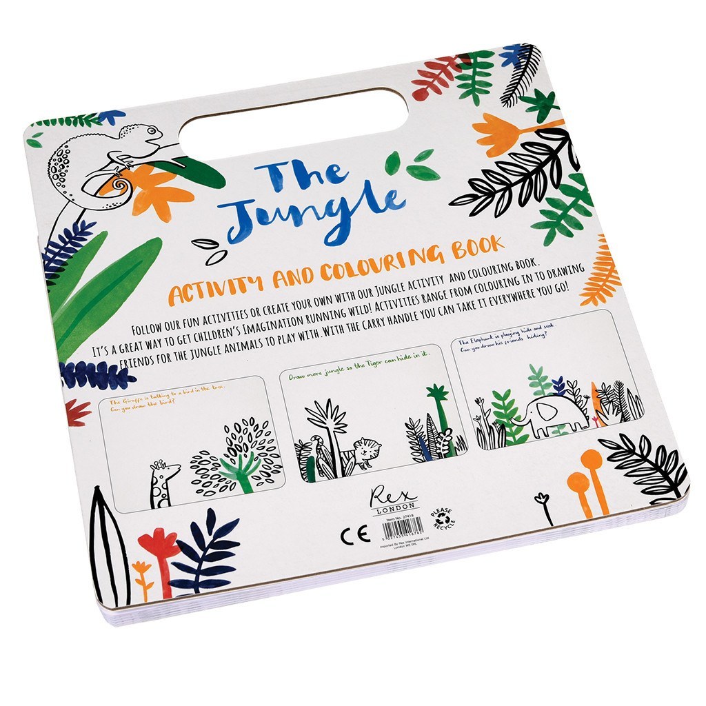 Jungle Colouring And Activity Book image